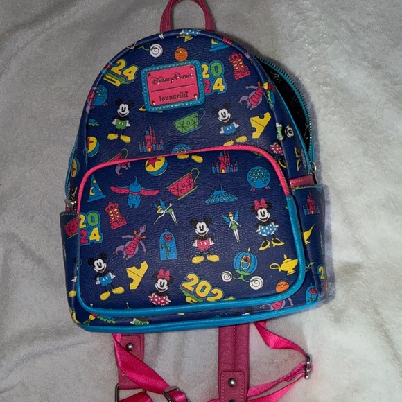 Loungefly Black Backpack with Starry Accents - Picture 4 of 5